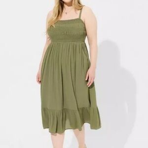 Torrid Olive Green  Maxi Dress